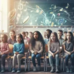 Enfants qui chantent une comptine maternelle petite section