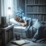 Un enfant écoute une histoire magique dans sa chambre