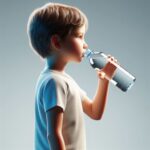 Un enfant qui a beaucoup soif